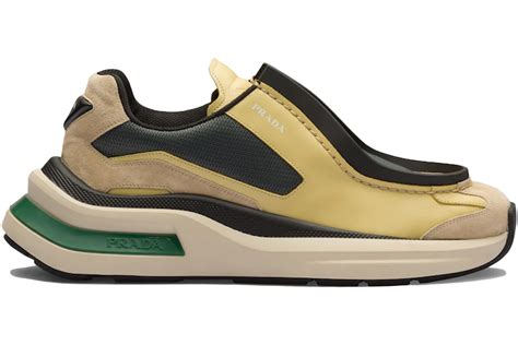 prada calf suede and fabric sneakers|Men's Sneakers .